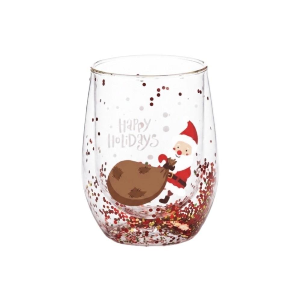 Transparent Coffee Milk Mug Tea Espresso Cup Heat-resistant Christmas Gift Holiday Table Decor