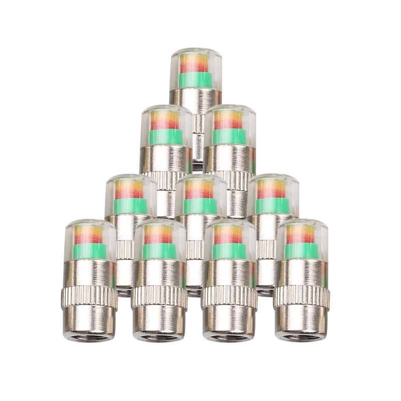 4pcs Auto Tire Pressure Monitor Valve Stem Cap Sensor Indicator Eye
