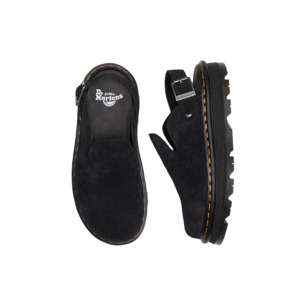 Dr. Martens Замшевые повседневные мюли на платформе Zebzag, черные кроссовки унисекс 31657001
