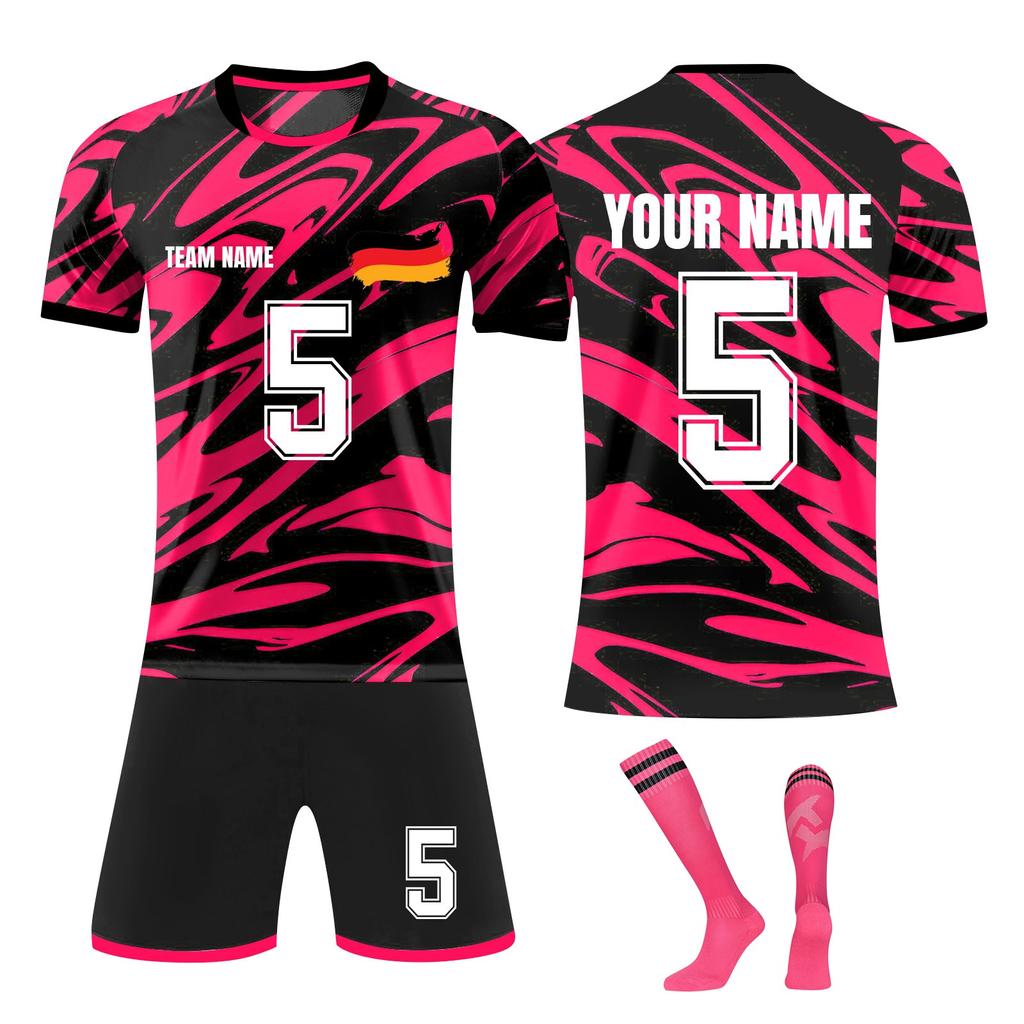 Personalised Shirts Kit Mens Girls With Name Number Custom Football Jerseys For Boys Training Suit