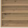 Artisan Oak Display Cabinet with Shelf 100 x 8.5 x 50 cm Engineered Wood