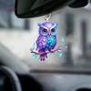 Whimsical Owl Acrylic Car Pendant For Fun Vehicle Decoration Available In Colors Different