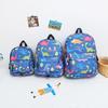 Cross-border Canvas Backpack With Cartoon Print Unicorn Design For Kindergarten Students