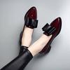 Fashion Fashion Pointed Toe Women Flats Shoes Bow Women Shoes Patent Leather Casual Single Summer Ballerina Women Shallow Mouth Shoes