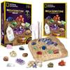 National Geographic Mega Gemstone Excavation Kit Научный набор для раскопок 15 настоящих драгоценных камней и научный набор для раскопок драгоценных камней Подарок для девочек и
