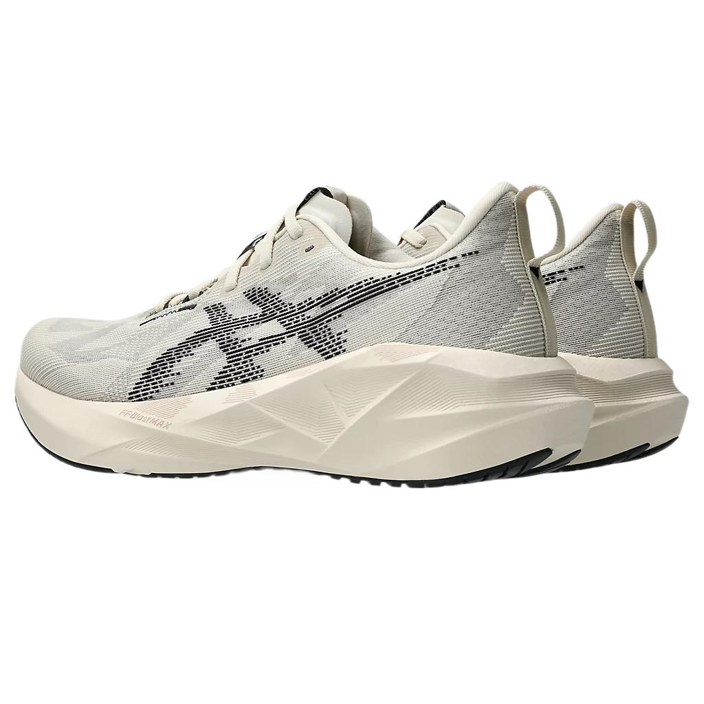 Asics Novablast 5 Модные Минималистичные Амортизирующие Кроссовки с Низким Верхом Мужские Кроссовки Бежевый Черный 1011B974-250