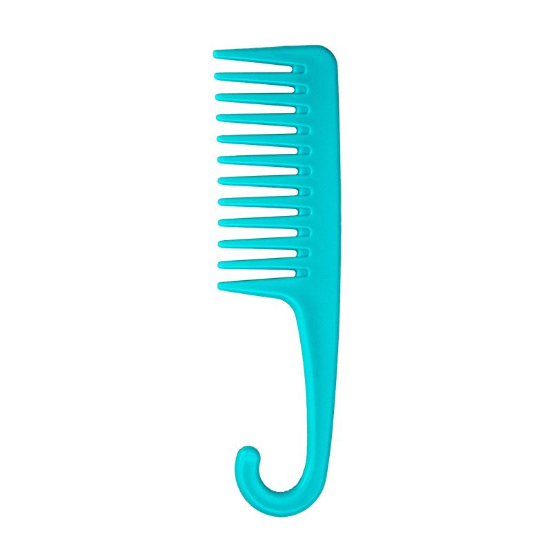 Large Curved Anti-Static Plastic Comb for Long Hair - Wide Tooth Split Hook Comb for Men and Women