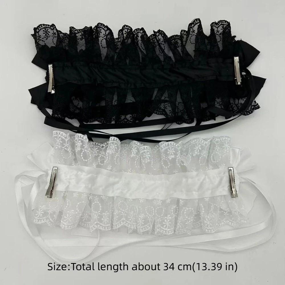 Gothic Lolita Wing Angel Headband Lace Head Wrap New Cosplay Headdress Hair Accessories