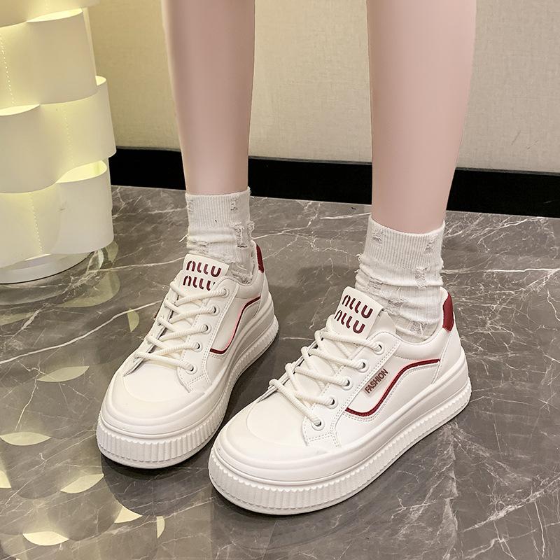 Women's Fashion Casual Solid Color Sneakers Women's Shoes Ladies 2024 Fall New Designer Sneakers Zapatillas De Mujer