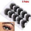 Cruelty-free  Wispy Thick Cross False Eyelashes 3D Soft Mink Hair Eye Lash Extension Natural Long