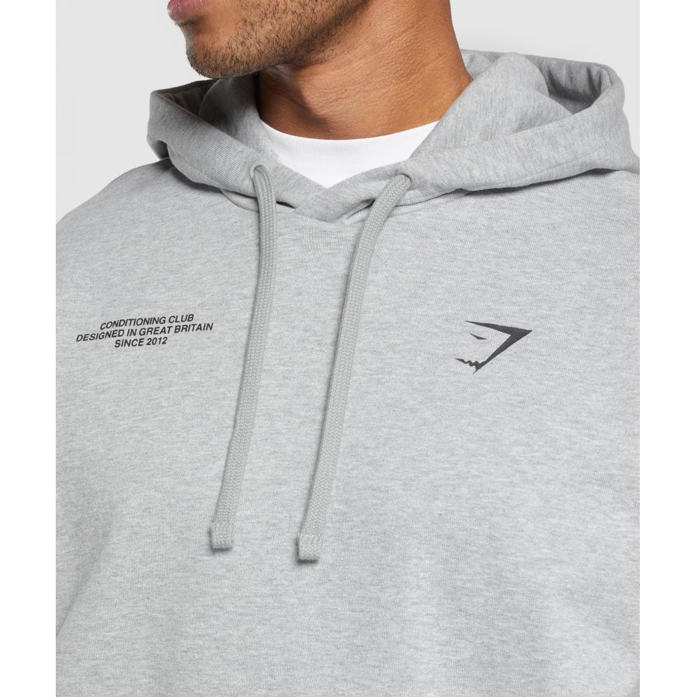 Gymshark Conditioning Club Hoodie светло-серый основной меланж A2b2v Gbcn