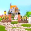 Home Decor Small Creative Gifts Mini Resin Fence Craft Garden Micro Figurines Tiny Ornaments Bonsai Garden Handmade Accessories