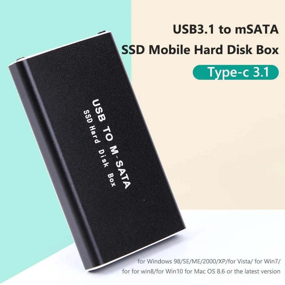 Корпус твердотельного накопителя mSATA to USB 3.0, корпус мини-адаптера SATA USB, внешний твердотельный накопитель для ноутбука, жесткий диск mSATA HD 30x50