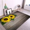 Yellow Sunflower Girl Room Carpet Nordic Cute Floral Rug Bedroom Bedside Mat Decoration Rooms Kitchen Floor Mat Balcony Rug