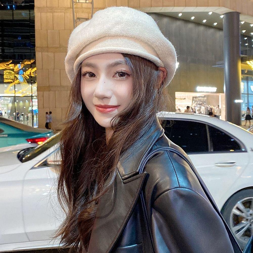 Универсальная восьмиугольная шапка Дышащая вязаная шапка Новые женские шапки газетчика