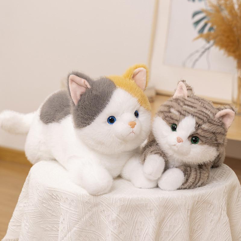 Adorable Plush Cat Toy Realistic Cute Kitten Doll For Companionship And Gifts