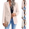 Women's Casual Loose Tweed Suit Jacket Fashionable Casual Long Sleeved Jacket Jacket