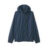 MUJI Nylon Pocketable Size AD0WSA5S Men's Water-Repellent Windbreaker, Navy, S,