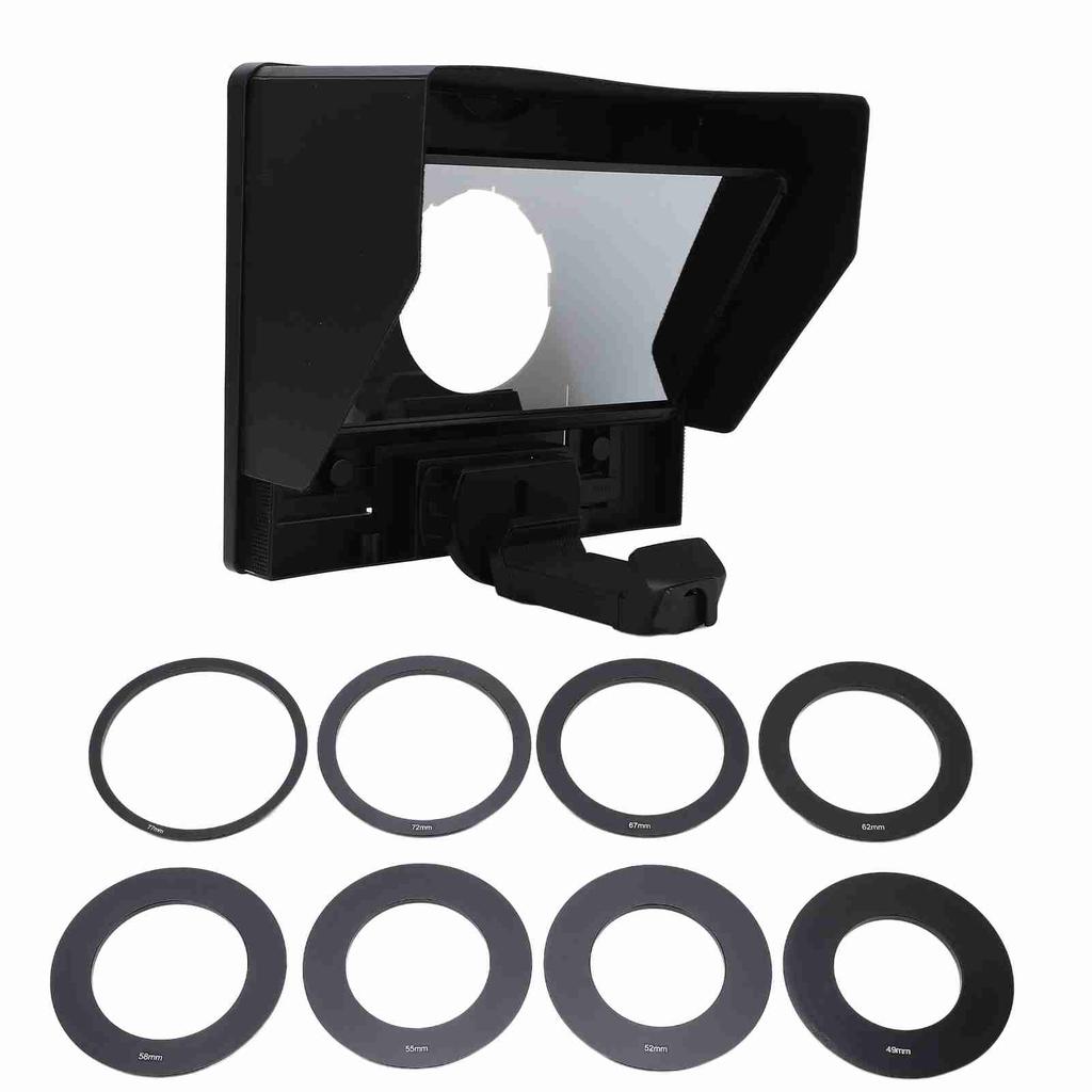 FEELWORLD Portable Glass Teleprompter TP10 for Video Live Camera Phone Tablet DSLR Mirrorless Camera
