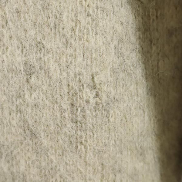 Vintage Вязаное пальто 70-х L Серое Женское Б/У