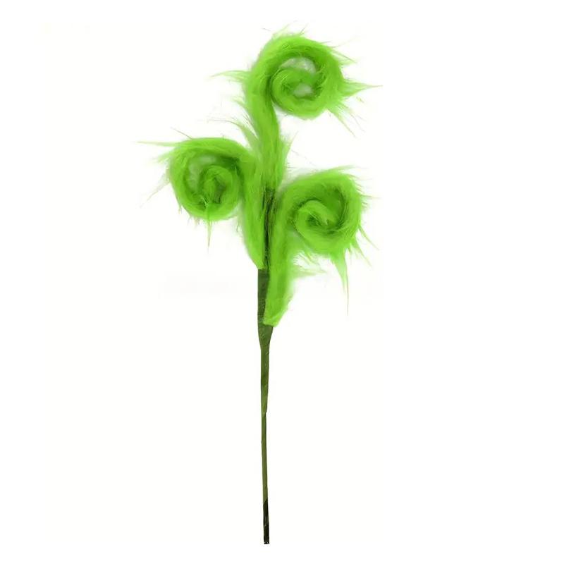 1 шт. Зеленый Красный Пушистый Верхушка Рождественской Елки Венок Декор Праздничный Домашний Декор для Вечеринки Фестивальный Настольный Декор Принадлежности для Рукоделия