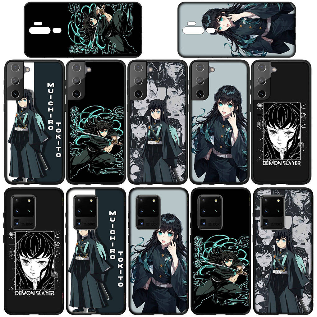 Чехол для телефона Samsung Galaxy S25 S24 S23 iPhone 16 15 Xiaomi Redmi Note 14 13 12 16E X 11 Pro Max OPPO Moto Huawei Demon Slayer Muichiro Tokito Cover