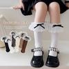 Girls Lace Ruffle Bowknot Calf Sock High Quality Cute Toddler Girl Sweet Spring Summer Soft Cotton Children Sock