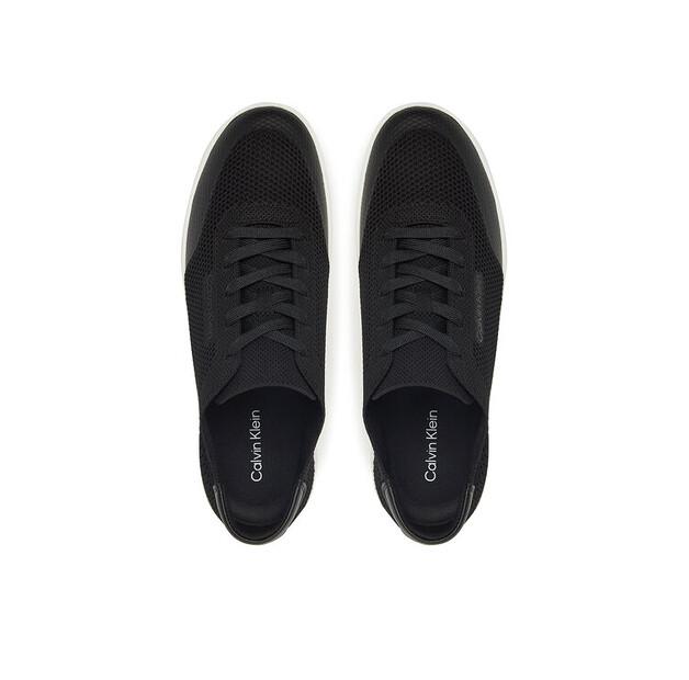 Men's Sneakers Calvin Klein Low Top Lace Up Knit Hm0hm01726 Black