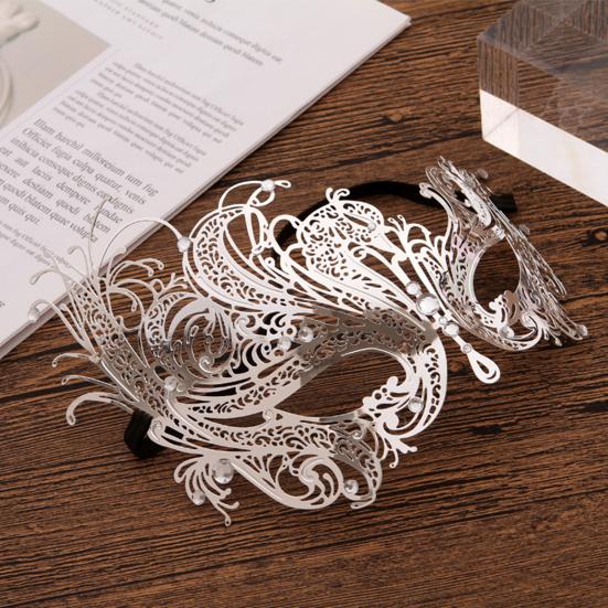 Маскарадная подушка для лица, маскарадный костюм Марди Гра, металлическая подушка для глаз со стразами на Хэллоуин для карнавала, вечеринки, сувениры