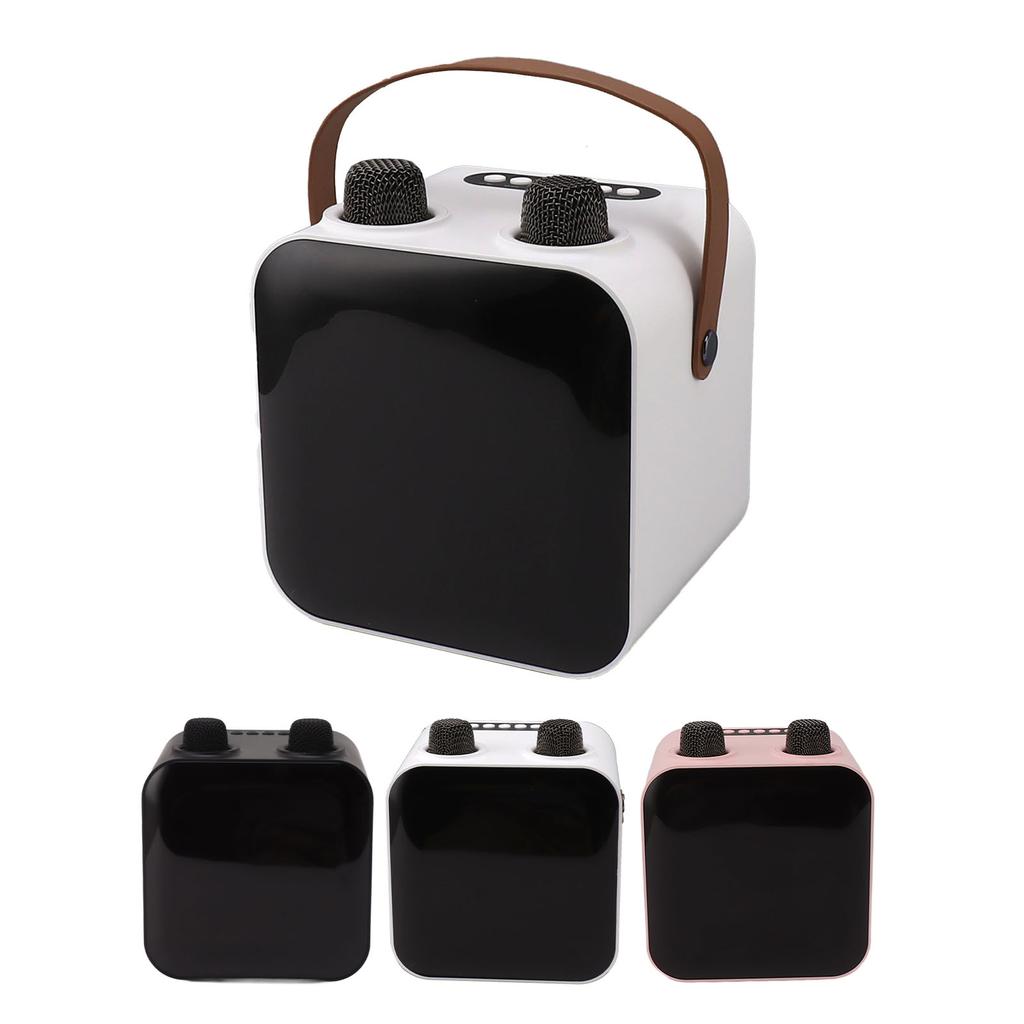 Караоке-машина с 2 беспроводными микрофонами, портативная Bluetooth-колонка мощностью 15 Вт, комплект для караоке-машины для H