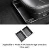 LUCKEASY For Tesla Model Y 2017-2023 Under Seat Storage Box Organizer Drawer Holder TPE Storage Lower Box Car Accessories