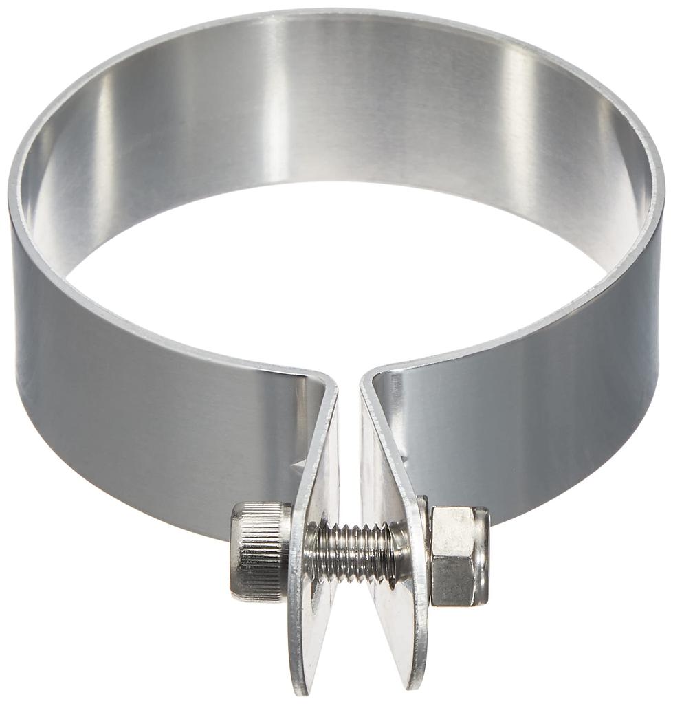 Kijima 209-2804 Motorcycle Parts Muffler Band, 3.5 inches (90 mm), General Purpose, Aluminum/Silver