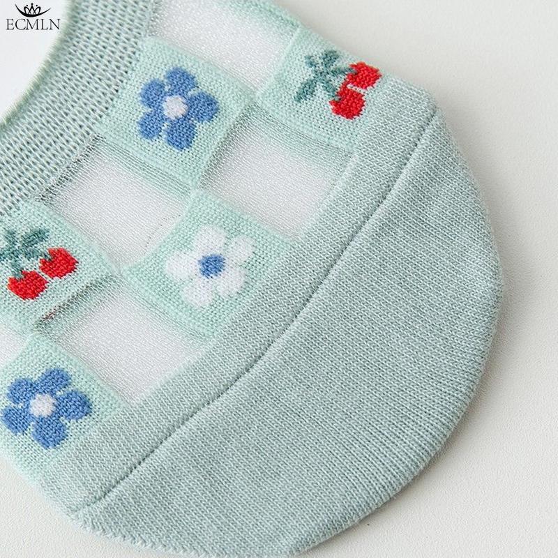 Womens Sheer Ankle Socks Girls Lace Mesh Nylon Socks Ultrthin Transparent See Through Summer Sock