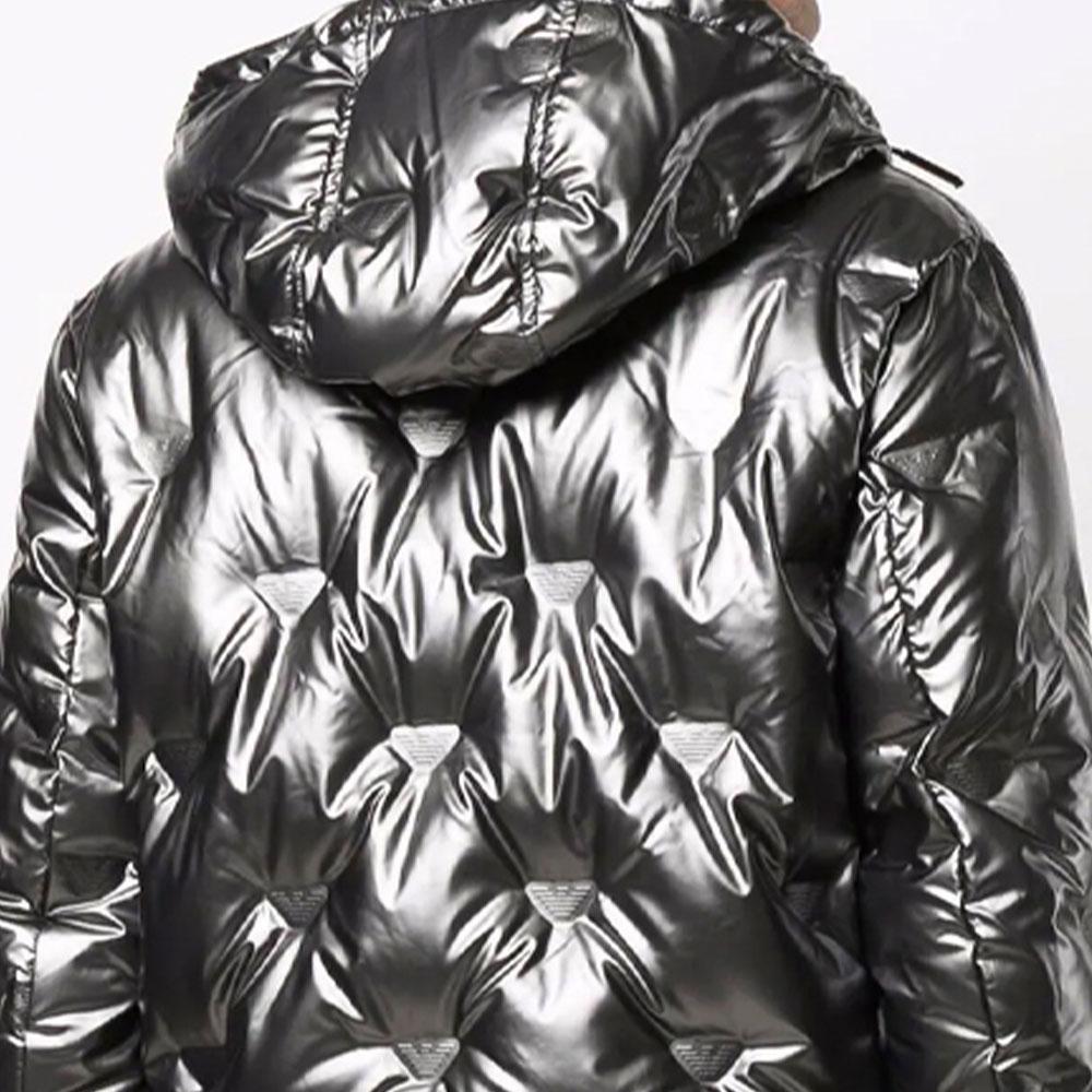 EMPORIO ARMANI Down Jacket Men's Silver 6K1B93-1NYWZ-0633