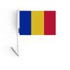 Drapeau Adhésif - Multicolore - Roumanie - 14 X 21 Cm - 5 Pièces - Polyester Résistant