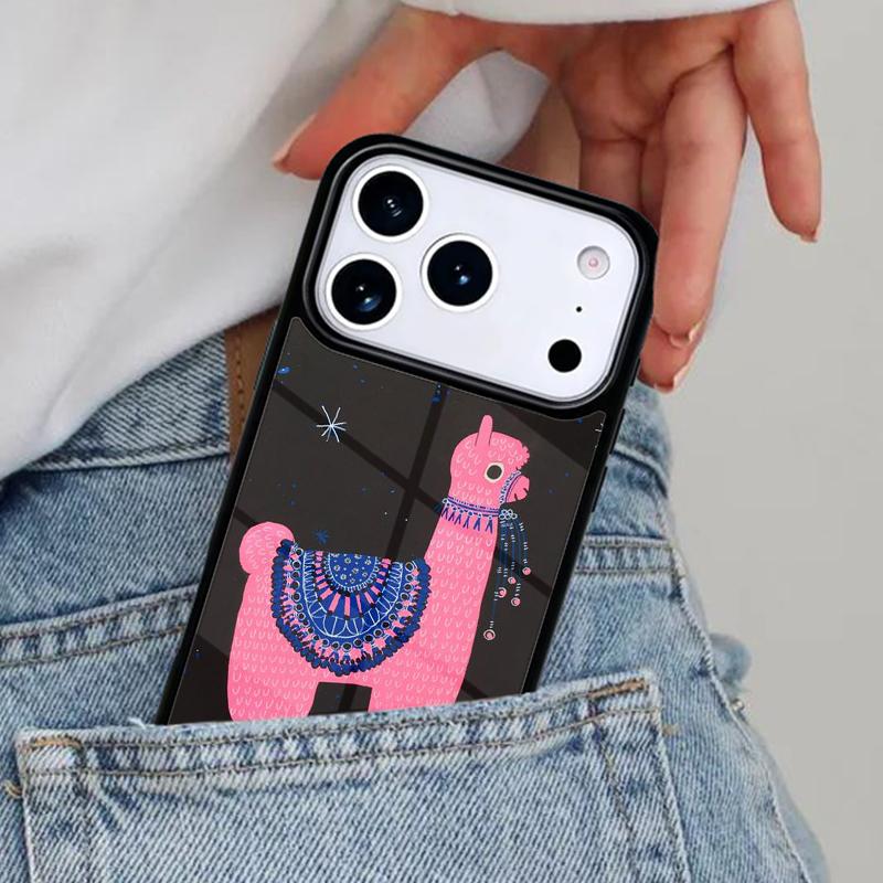 Счастливая лама путешествие без проблем лама Чехол для телефона для iPhone 16e 15 14 13 12 17 Pro Max Plus Air 17pro Чехол Coque