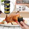 Herb Grinder Fine Particle Easy Operation Manual Four Processes Reinforced Metal Teeth Zinc Alloy Kitchen Spice Condiment Crusher Pollen Vanilla