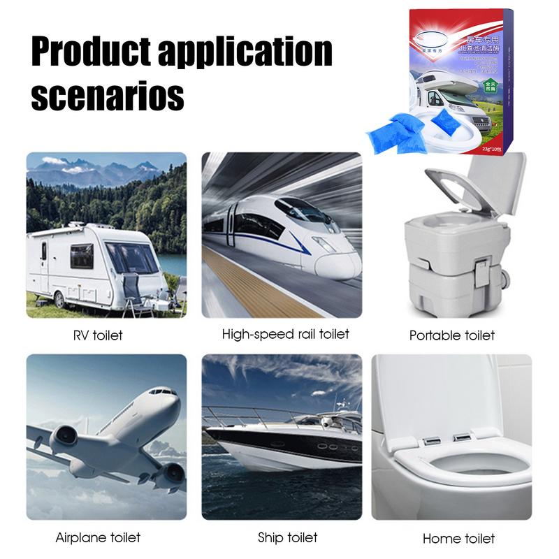 Средство для удаления фекальных отходов из черного бака для автофургона 230 г. Средство для разложения фекалий в черном баке для автофургона, предотвращающее засорение туалета для автофургона, дезодорант для туалета для автофургона.