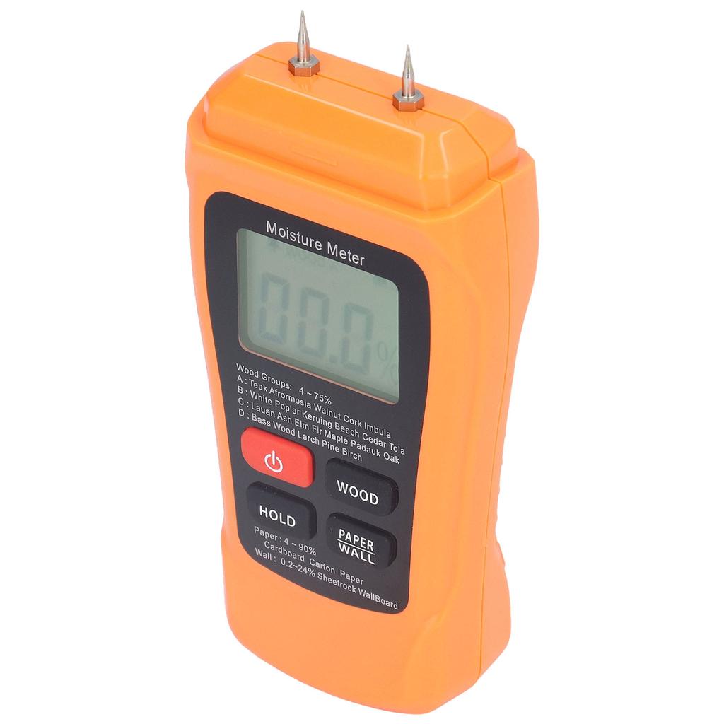 MT18 Digital Moisture Detector Backlit LCD Display Wood Moisture Meter for Wood Building Material