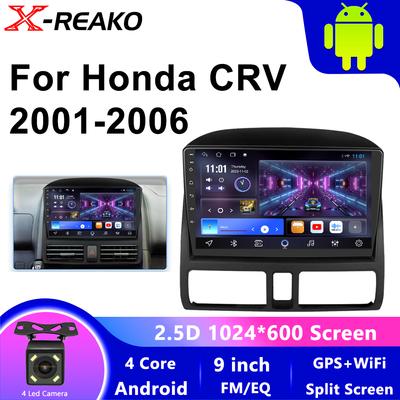 Мультимедийный проигрыватель с Android 13 и GPS для автомагнитолы Honda с беспроводным Carplay WIFI DSP для Honda CRV CR-V 2 2001 2002 2003-2006