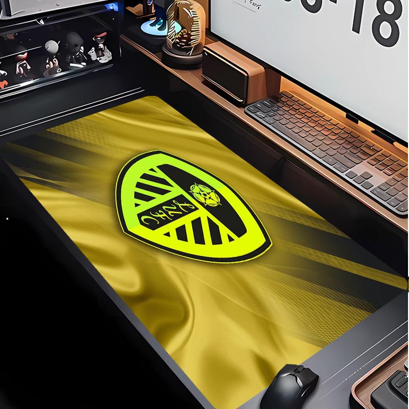 Leeds United Football Pattern Mouse Pad Non?Slip Rubber Base Gaming Mousepad For Desk Office Home