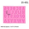 Cross-Border Alphanumeric Silicone Mold for Fondant, Chocolate, or Clay Cake Decoration