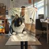 Фланелевое одеяло с принтом «Кошки с желтыми глазами», Высококачественное, Удобное для всех сезонов, Декор для дома, Тепло и уют