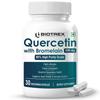 Biotrex Nutraceuticals Кверцетин с Бромелайном 600 мг Улучшение здоровья дыхательных путей | Антиоксидант | Борьба с аллергией | Иммунитет и сердечно-сосудистое здоровье