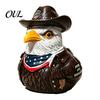 Veteran Appreciation Keepsake Military Duck Figurine, Patriotic Ornament for Car Dashboard, Resin History Lover Gift Independence Day Memorial Statue,