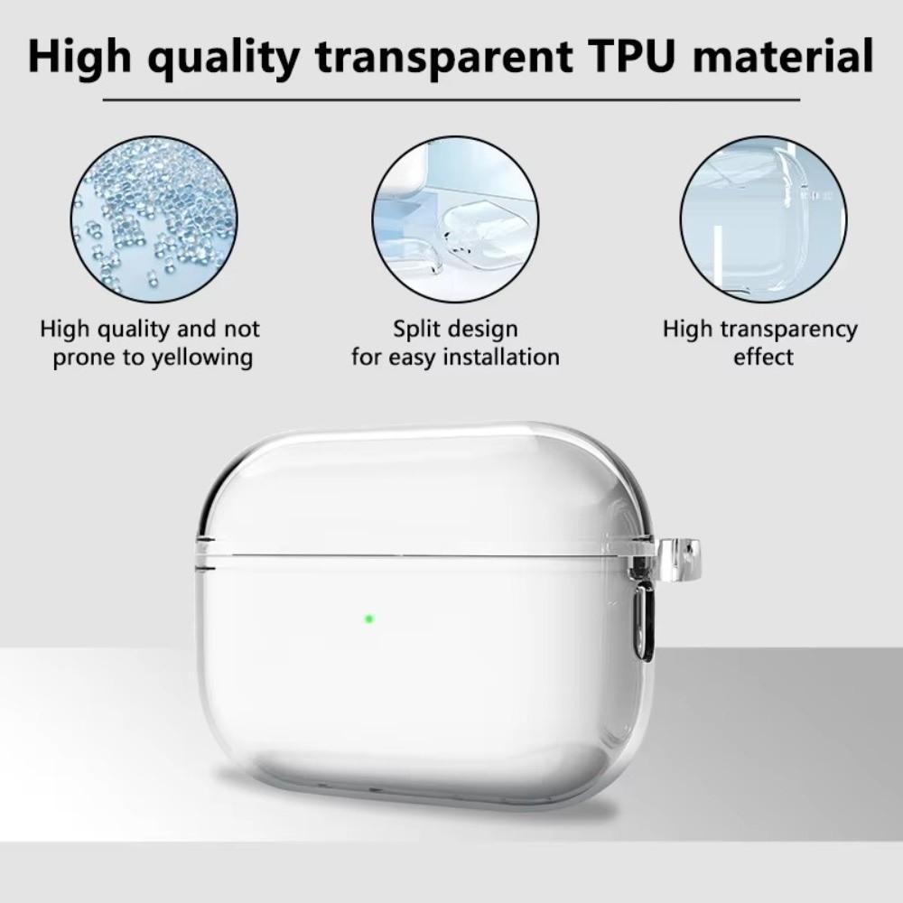 TPU Transparent Protective Case Full Protective Clear Case Charging Box Shell for AirPods Pro 3