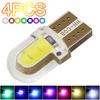 4Pcs T10 W5W COB LED Canbus Super Bright Wedge Parking Light Car Lamps