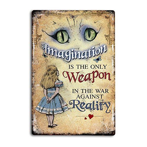 Metal Sign Plaque Imagination mm x mmAluminum
