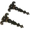 2Pcs 113*69mm Antique Bronze/Black Hinge for Windows Cabinet Cupboard Wardrobe Doors Wooden Boxes Jewelry Case Chest