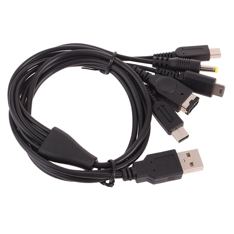 1,2 м кабель для быстрой зарядки 5 в 1 USB игровой зарядный шнур провод для 3Ds Xl Nds Lite Ndsi Ll Wi IU Gba Psp